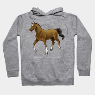 Horse - Thoroughbred - Brown Hoodie